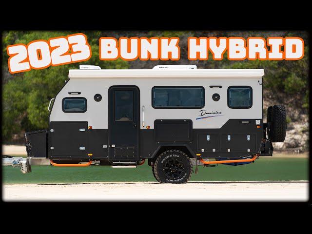 2023 OFFGRID Family Hybrid Camper Trailer - DOMINION - SIGNATURE CAMPER TRAILERS - 15 Ft Walkthrough