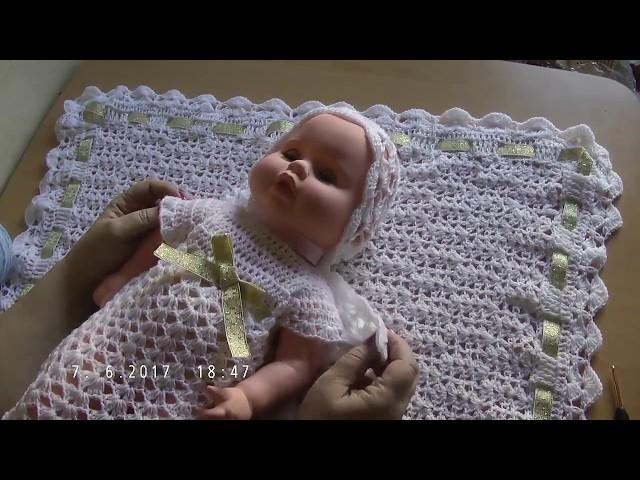 Крестильное платье крючком