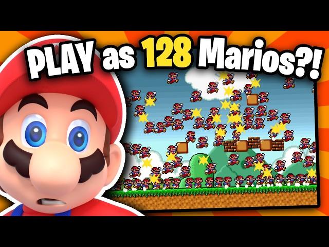 Play as 128 Marios at once?!