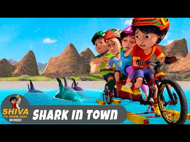 Shark In Town | शहर में आई शार्क मछली | शिवा | Ep 167 | Action Cartoon | Shiva TV Show 2025 Hindi