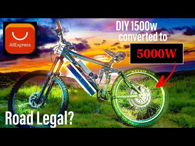 How to build a beast 5kw ebike from a 1.5kw aliexpress hubmotor kit