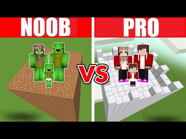 Minecraft NOOB vs PRO: SAFEST SECURITY TOWER BUILD CHALLENGE TO PROTECT FAMILY