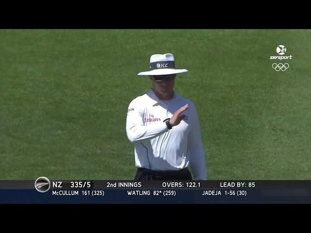 BJ Watling 124(367) vs India 2014 2nd Test