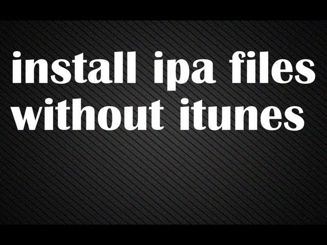 INSTALL IPA FILES WITHOUT ITUNES (iOS 9) (No Jbrk Needed)