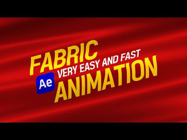 After effects Realistic Fabric Wave Tutorialㅣ펄럭이는천