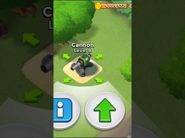 Boom Beach: Cannon Levels 1-25 #shorts