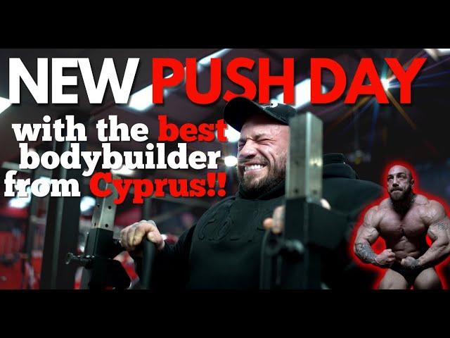 MY NEW CHEST WORKOUT WITH THE BEST BODYBUILDER FROM CYPRUS!