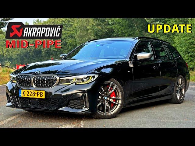 my BMW M340i with NEW AKRAPOVIC MIDPIPE // 300KMH REVIEW on AUTOBAHN