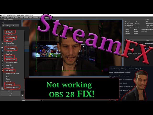 How to install streamfx for obs 28!!