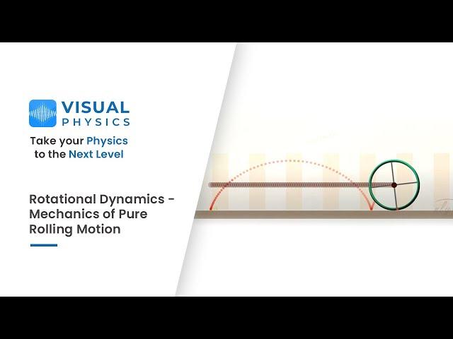 Mechanics of Pure Rolling Motion - Rotational Dynamics - IIT JEE Physics