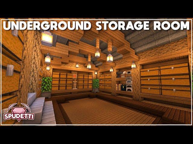 Minecraft: How to Build an Underground Storage Room [Tutorial] 2021