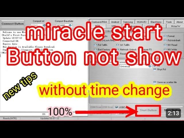 miracle box start button not working | miracle box 2.82 crack start button not working