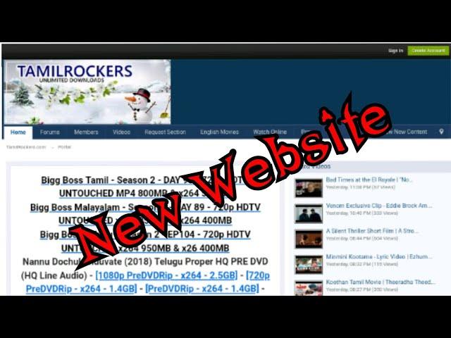 Tamilrockers New Website