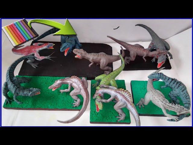 Dinosaur battles with Clay/Plastilina. Jurassic Park/Jurassic World.