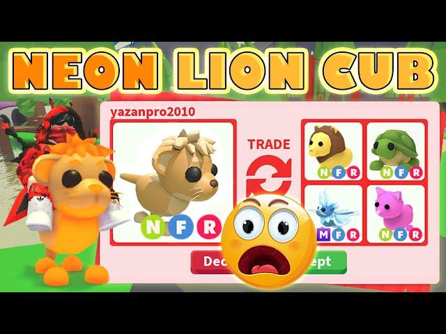 I TRADED NEON LION CUB  IN NEW ADOPT ME SAFARI UPDATE! ROBLOX