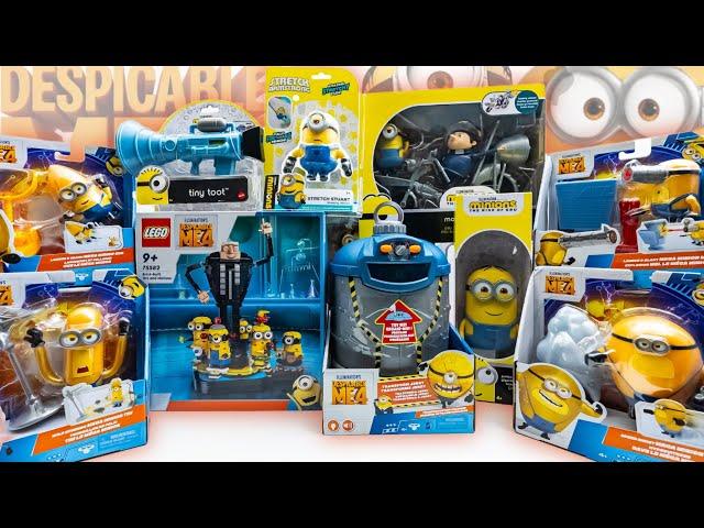 DESPICABLE ME 4 toy collection unboxing ASMR no talking | Minions | Transform Jerry | LEGO 75582