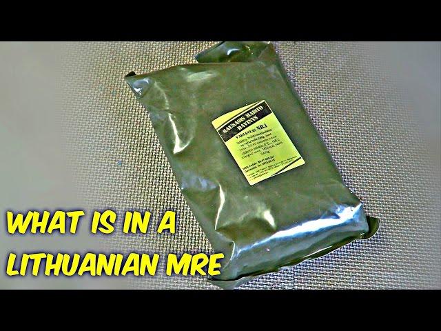 Tasting Lithuanian Military MRE (Meal Ready to Eat)