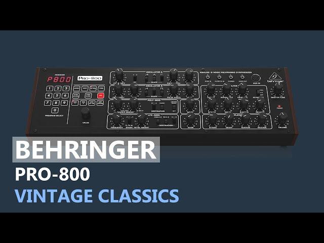 BEHRINGER PRO-800  - VINTAGE CLASSICS SOUNDPACK (100 patches)