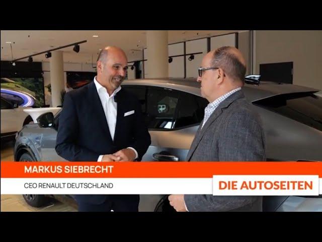 Renault Group: Renault Deutschland CEO Markus Siebrecht im Gespräch mit DIE AUTOSEITEN