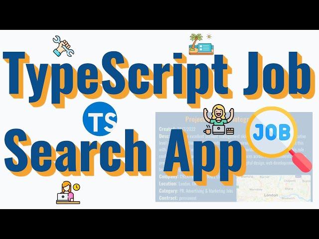 ️ Html Css JavaScript TypeScript ‍   Job Search App.