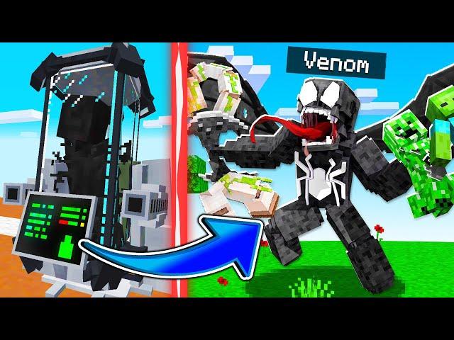 How to Become VENOM in MINECRAFT?! STEP by STEP! | minecraft