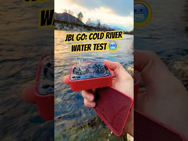 JBL GO in a Cold River ️