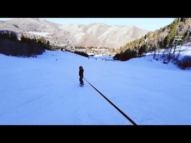 Riding with my boarding buddy