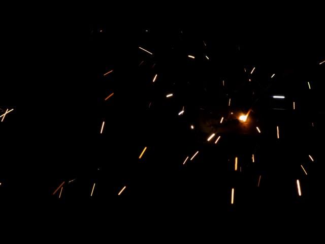 Футаж / Footage искры Welding Sparks 06