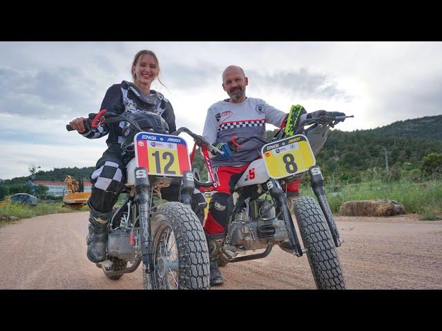 So much fun, FlatTrack practice using Cardo Intercom / Riding School Academy / Dominika Rides