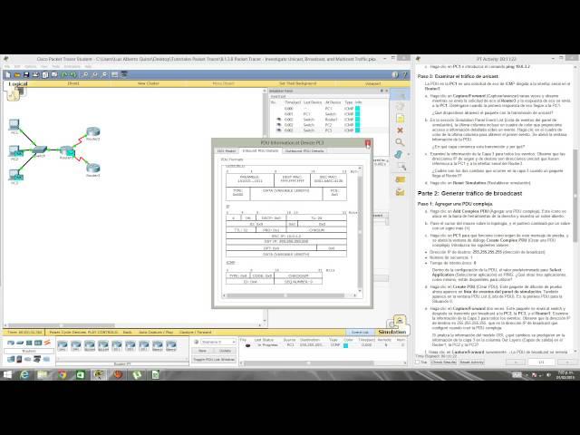 8 1 3 8 Packet Tracer   Investigate Unicast, Broadcast, and Multicast Traffic