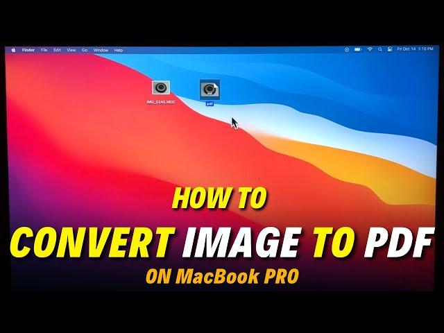 How to Convert Image to PDF on MacBook Pro