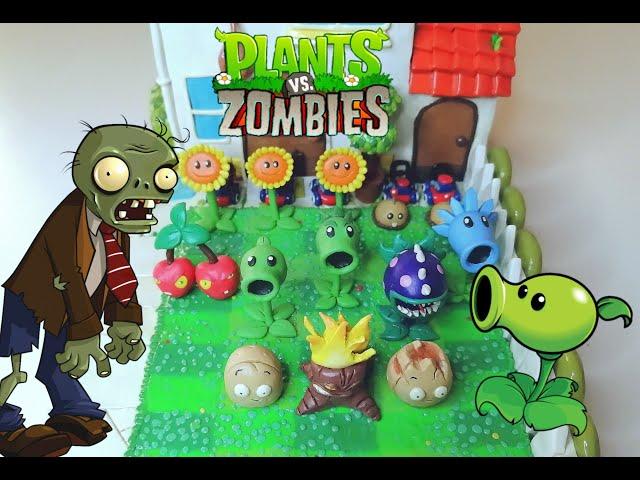 Дом Безумного Дейва из пластилина Plant's vs Zombies (Часть 1)