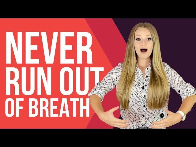 Breathing Exercise for Singing to NEVER RUN OUT OF BREATH