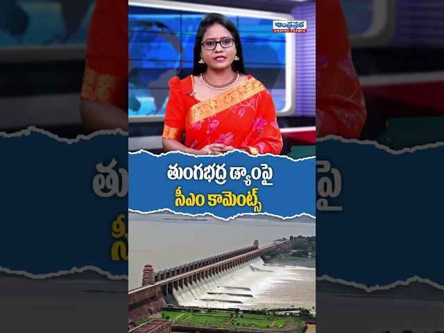 తుంగభద్ర డ్యాంపై సీఎం కామెంట్స్ #tungabhadradam #cmchandrababu #floods #apnews #andhraprabhadigital