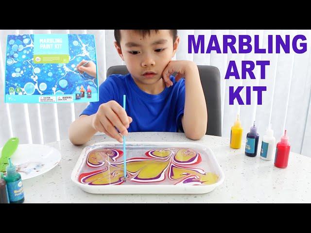 Fun Art for Kids | Marbling Paint Kit by Jar Melo | LRH & Toys