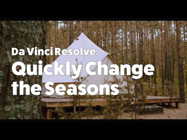 Keying with the Qualifier Tool to CHANGE THE SEASONS | DaVinci Resolve