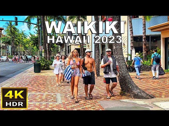 (4K HDR) Waikiki Narrated Walk - 2023 - Honolulu, Oahu, Hawaii