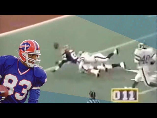 Andre Reed Drops a Hail Mary Pass from Jim Kelly