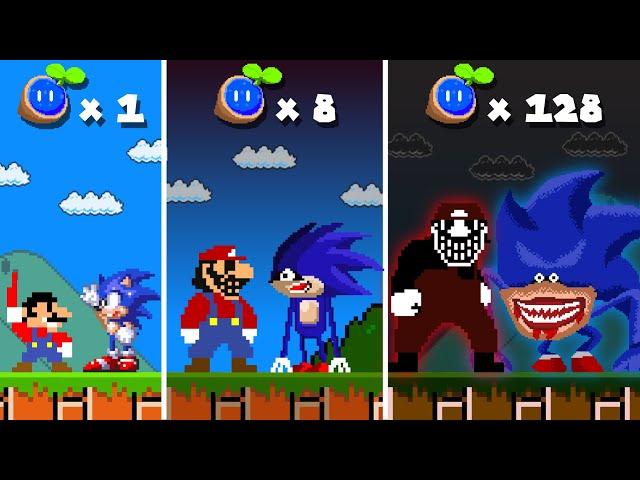 Super Mario Bros., but Mario and Sonic Can Become MX - Shin Sonic Tapes