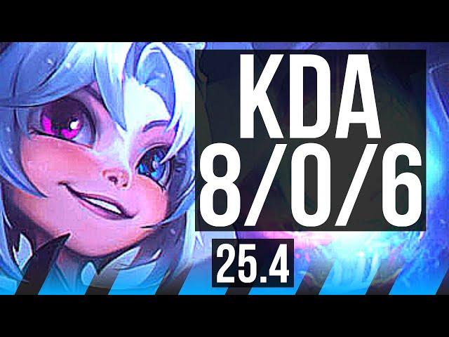 ZOE vs AMBESSA (MID) | 8/0/6, Rank 3 Zoe, Legendary, 600+ games | KR Challenger | 25.4