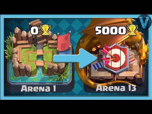 From 0 to 5000 trophies! How to finish Clash Royale fast / Clash Royale