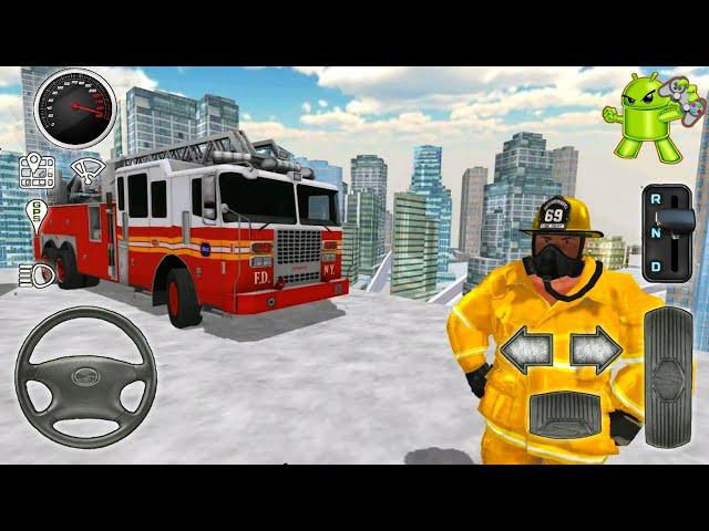 Fire Engine Simulator #3 | Best Android Gameplay | By SkisoSoft