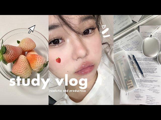 STUDY VLOG: Very PRODUCTIVE Finals week 2024️ (Cram with me)