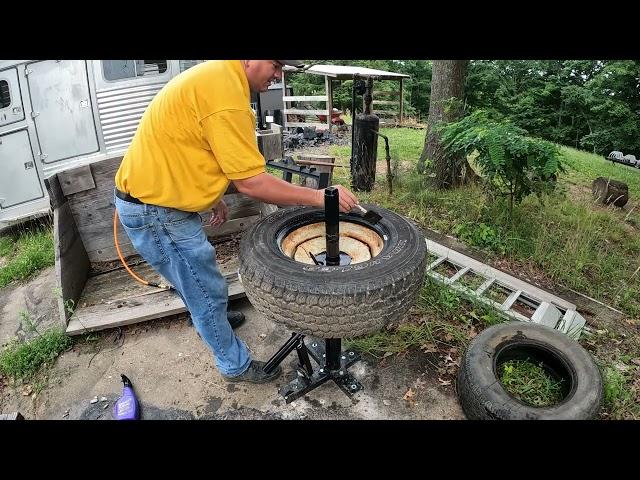 Harbor Freight Manual Tire Changer First Test #328