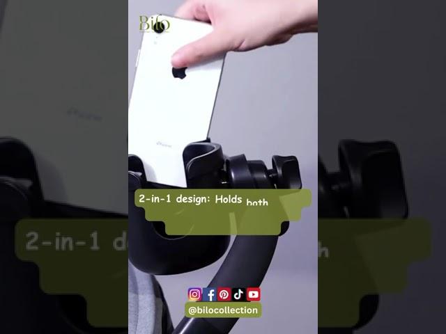 Stroll in Style: 2-in-1 Cup Holder & Phone Case Magic! 