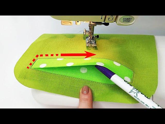 You won't want to sew your pocket differently