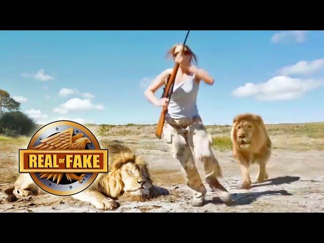 Lion Takes Revenge on Trophy Hunter- real or fake?