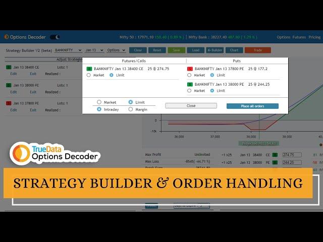 Strategy Builder & Order Handling in TrueData Options Decoder