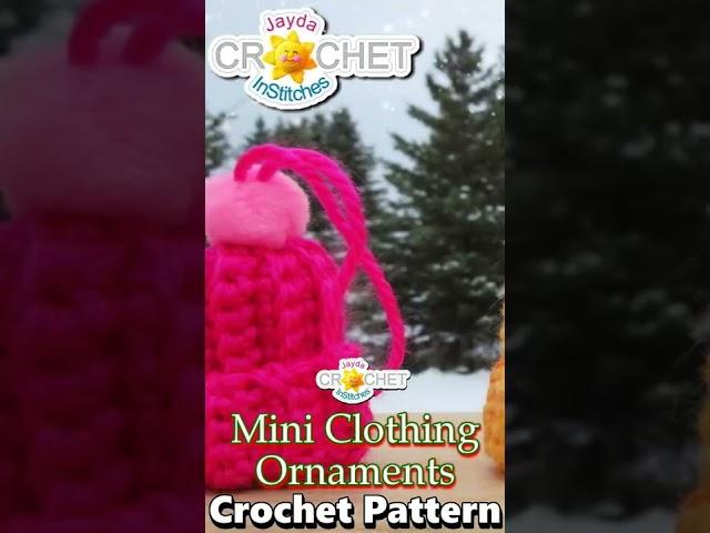 Mini Crochet Sweater Sets for the Christmas Tree with Jayda InStitches!