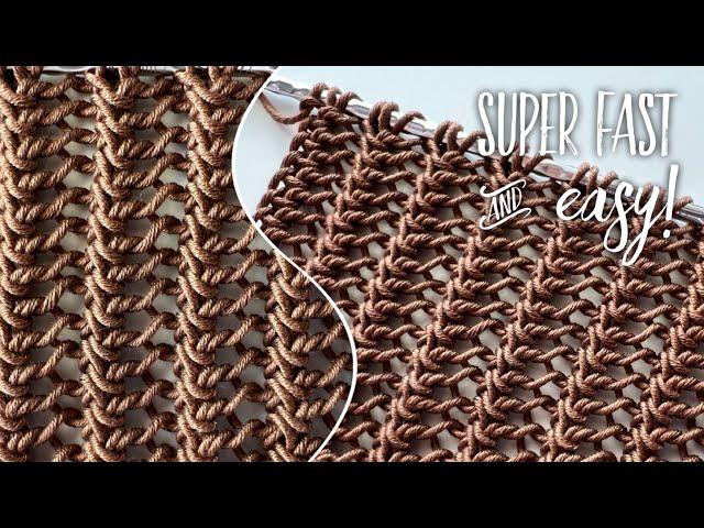 Просто вяжем без остановки: самый красивый узор для лета!!!  Super fast and easy pattern!